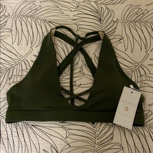 NWOT Buffbunny Helen Cross Bra XXL